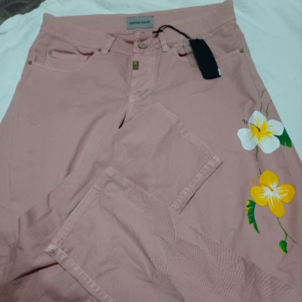 ENTRE NOIR European pants NWT size 32 blush color